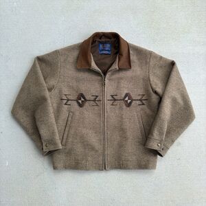 Vintage PENDLETON High Grade Western Wear Aztec Southwestern Jacket Wool Mens M